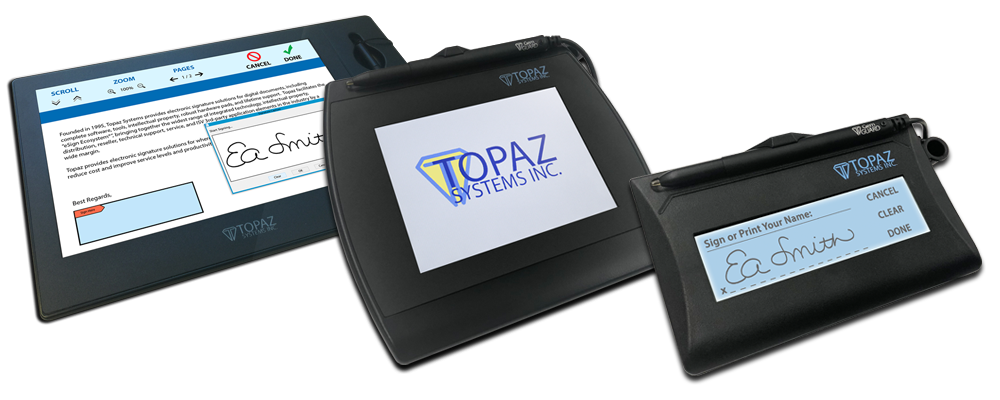 Topaz Systems Electronic Signature Pads