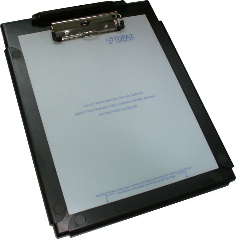 TOPAZ ClipGem Siggnature pad Letter size T-C912-HSB-R Hassle free returns 