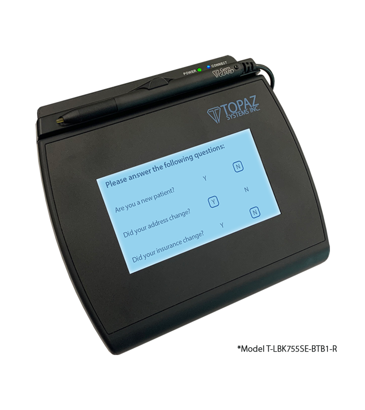 Topaz T-LBK755-BHSB-R Signature reader pad USB for parts 
