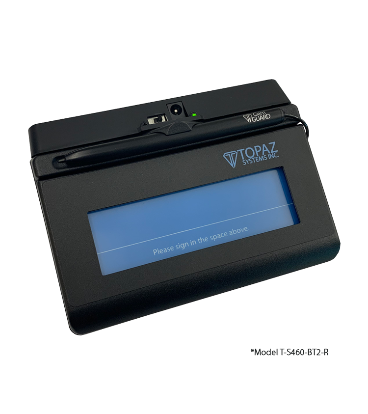 USB Signature Capture Pad Topaz SigLite T-S460-HSB-R 